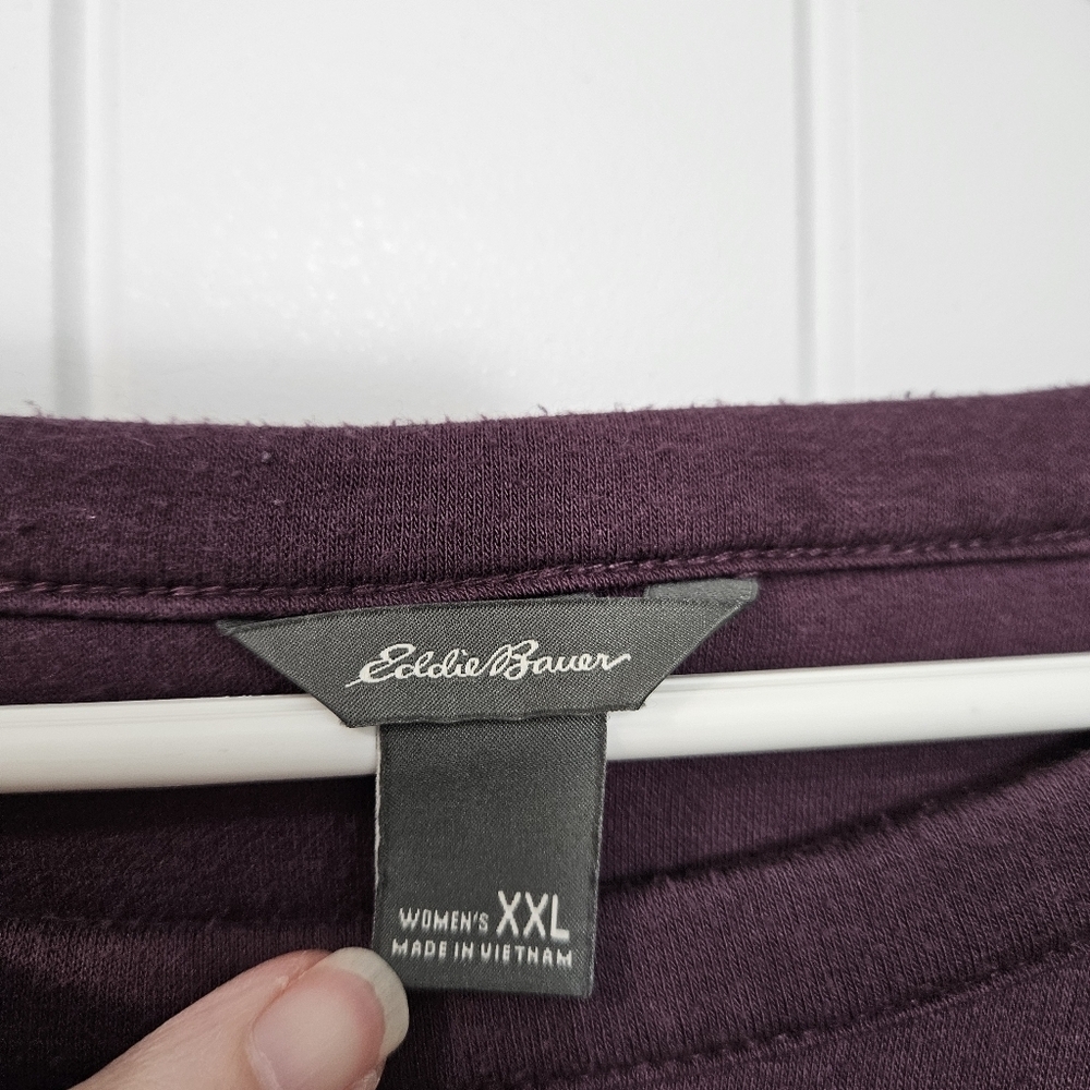 Eddie Bauer Women's XXL Plum Crewneck Sweatshirt - Picture 4 of 5